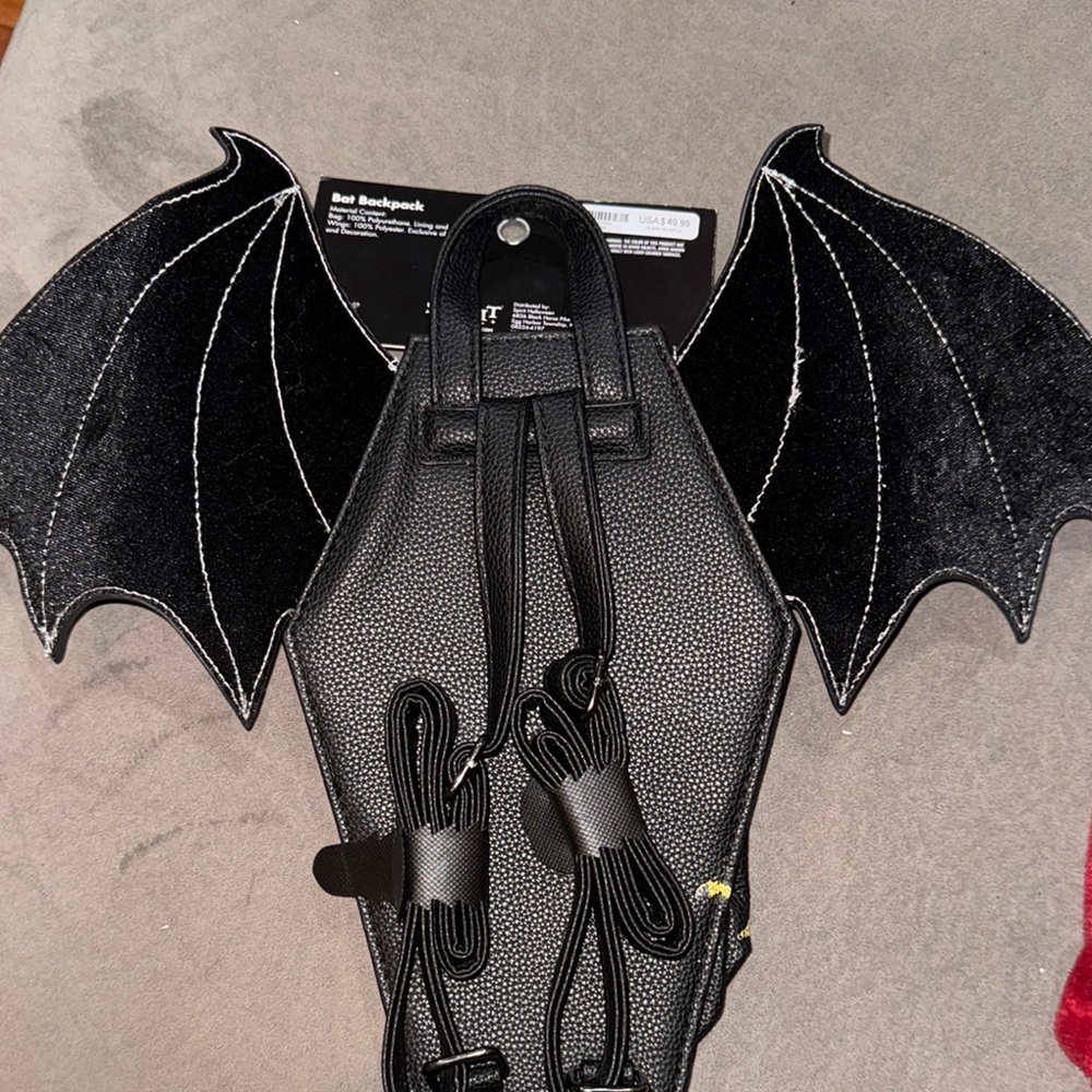 Spirit Black Bat Wing Backpack - Picture 2 of 3